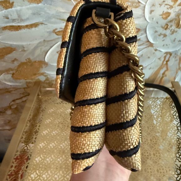 Tory burch Kira straw chain wallet - Picture 6 of 10